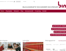 Tablet Screenshot of bin.ch