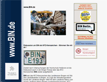 Tablet Screenshot of bin.de